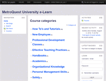 Tablet Screenshot of mqu-elearn.metrotech.edu